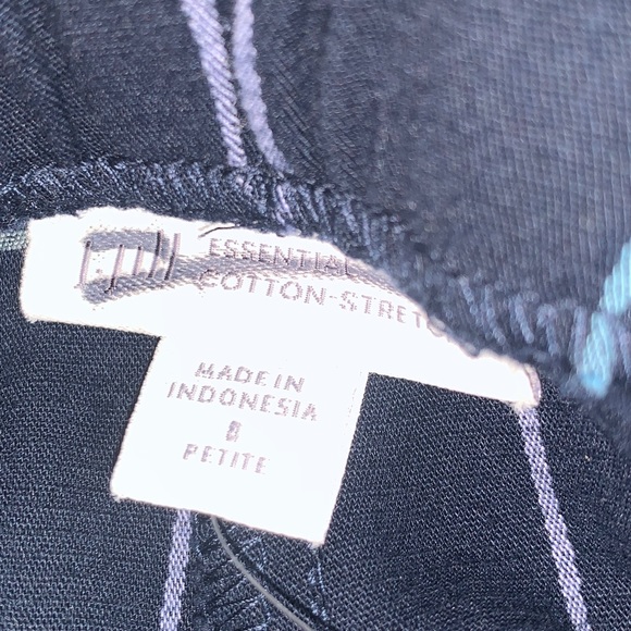 J Jill Blue Plaid Pull On Pants 6P, 8P, 12P NWT - Picture 6 of 7